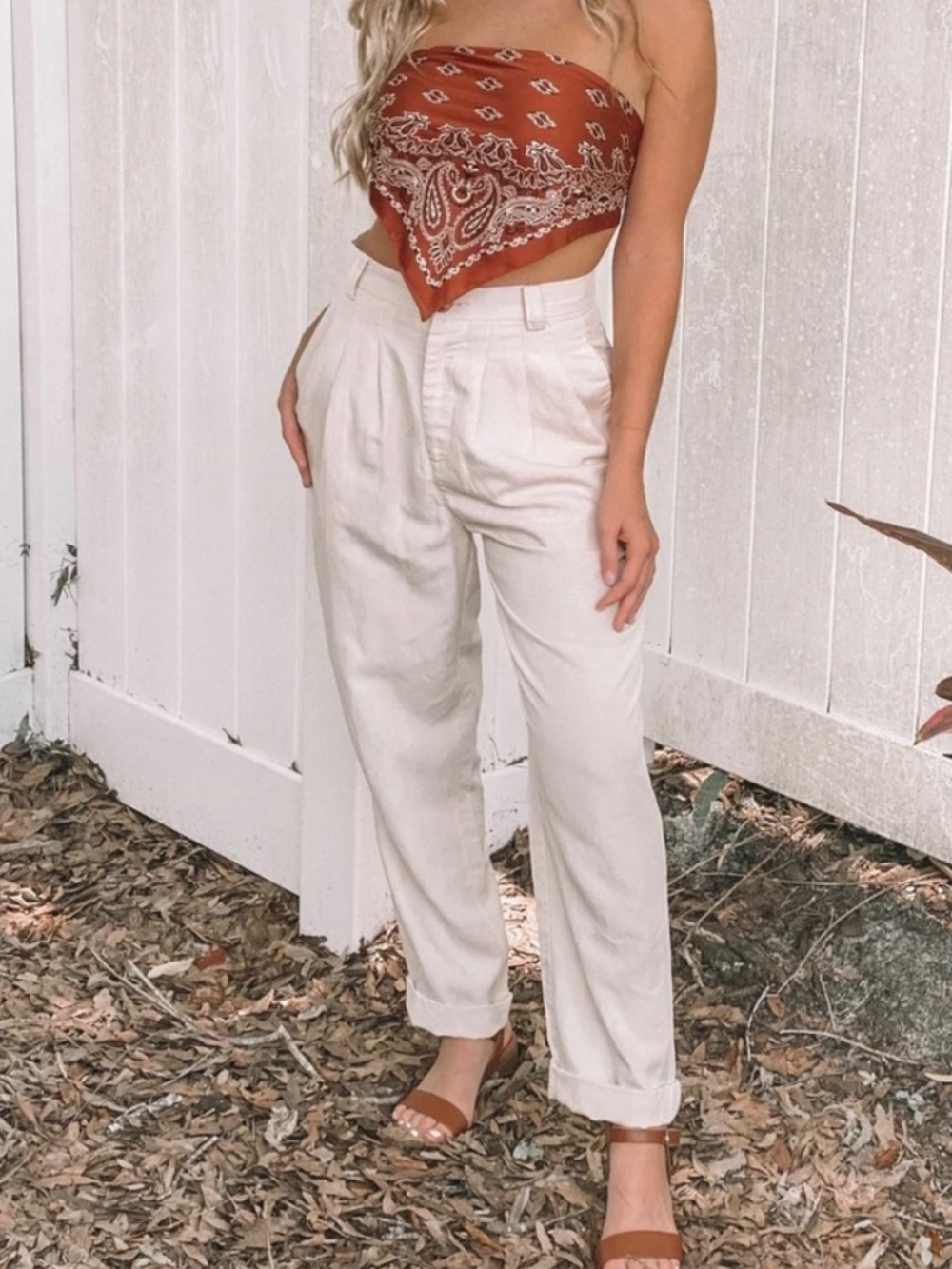 Linen trouser pants